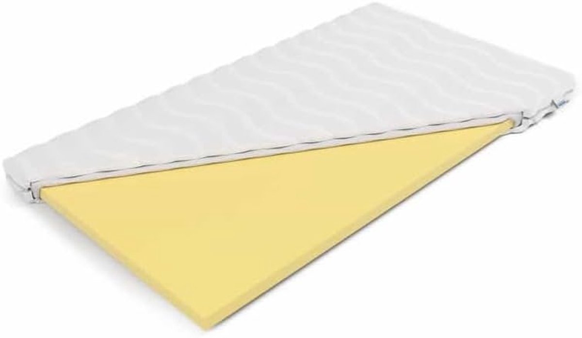 SnelShoppen - Comfortabele 7 cm Cold Foam Topper Matras - Ondersteuning voor Schouders en Rug - Ademend en Warmte Regulatie - Ideaal voor een Verfriss