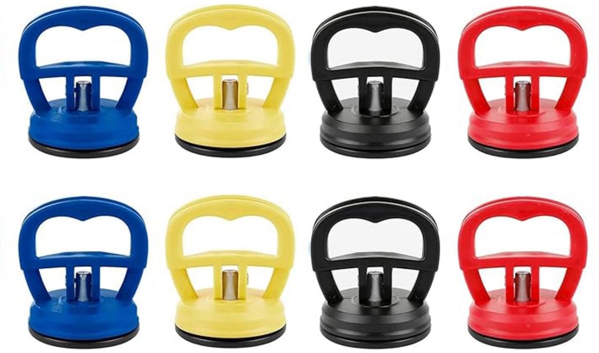 SnelShoppen - 8 Pcs Auto Deuk Suction Cup Set - Auto Deuk Verwijderaar, Smartphone, Tablet & Computer Display Reparatie Gereedschap (5.5cm) - Duurzaam