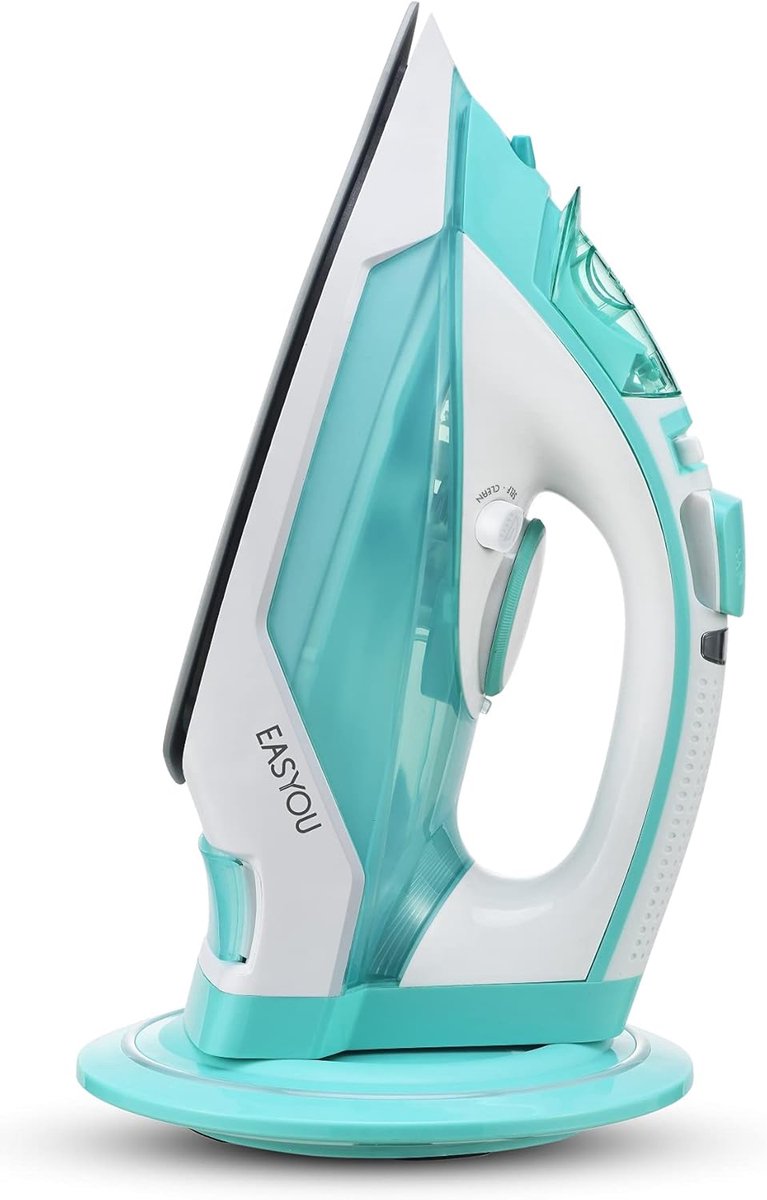 SnelShoppen - Draadloze Stoomstrijkbout 2400W met 360° Rotatie, 35g/min Stoomoutput, Antikalk Functie, Anti-Druppelsysteem - Perfect voor Kleding, Hui