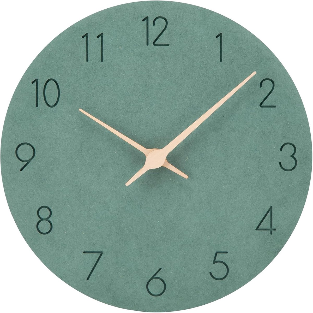 SnelShoppen - Moderne Wandklok van MDF Hout - Stille Quartz Klok 30 cm - Eenvoudig Afleesbaar - Perfect voor Slaapkamer, Keuken, Kantoor en School