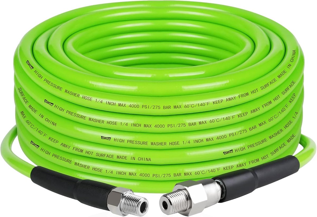 SnelShoppen - Kinkproof Tuinslang Connector 15.24m 6.35mm 2758 Bar, Duurzame Drukreiniger Slang voor Elektrische en Gas Drukreinigers, Flexibele Slang