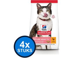4x Hill's - Science Plan cat mat ad 7+ light chk 1,5kg - Kattenvoer - 1.5 kg