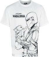 Star Wars The Mandalorian - I Protect You Heren Oversized T-shirt - wit - L
