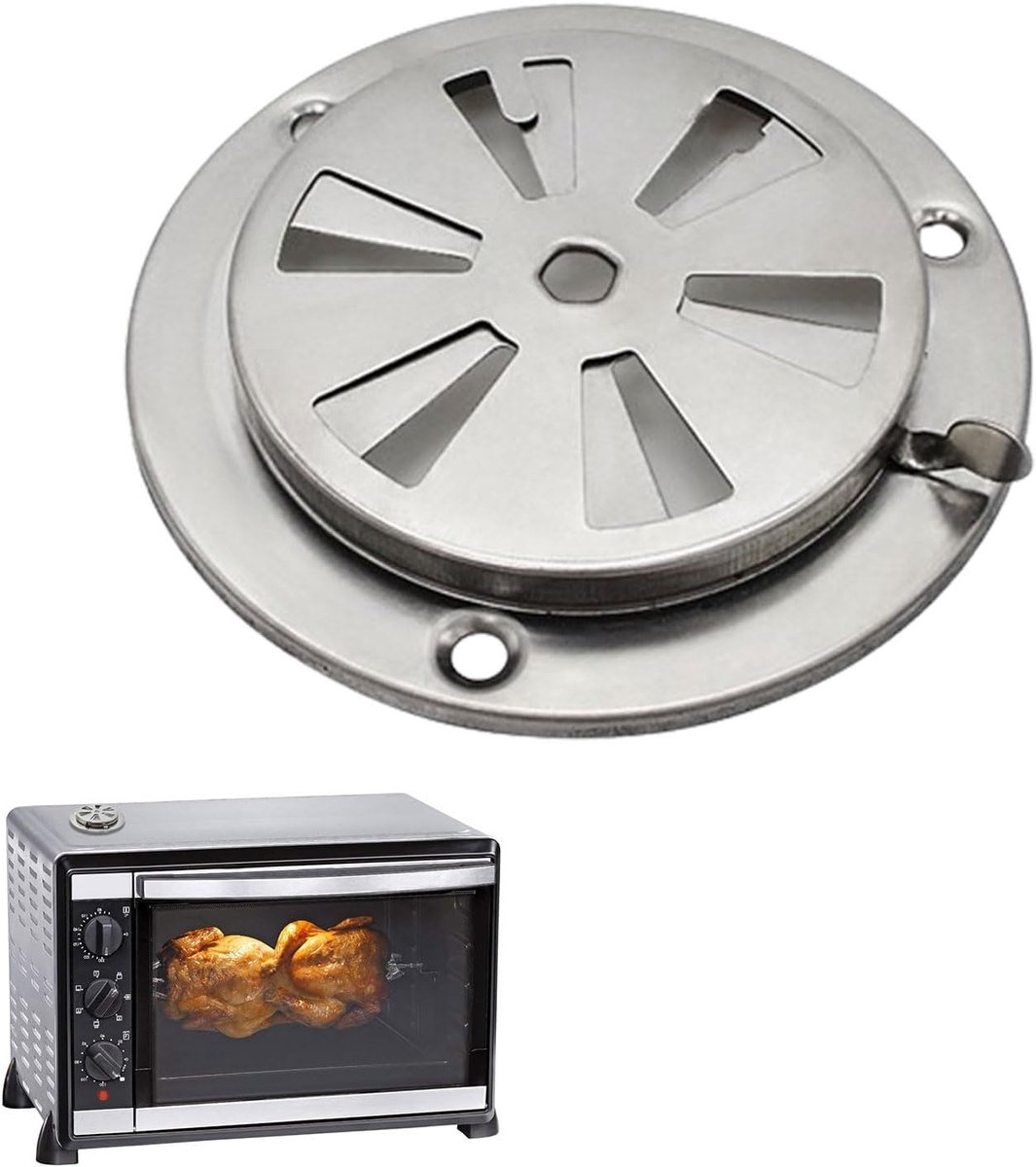Ronde Ventilatierooster Cover van Roestvrij Staal, Lockable, 95mm - Ideaal voor Ventilatie