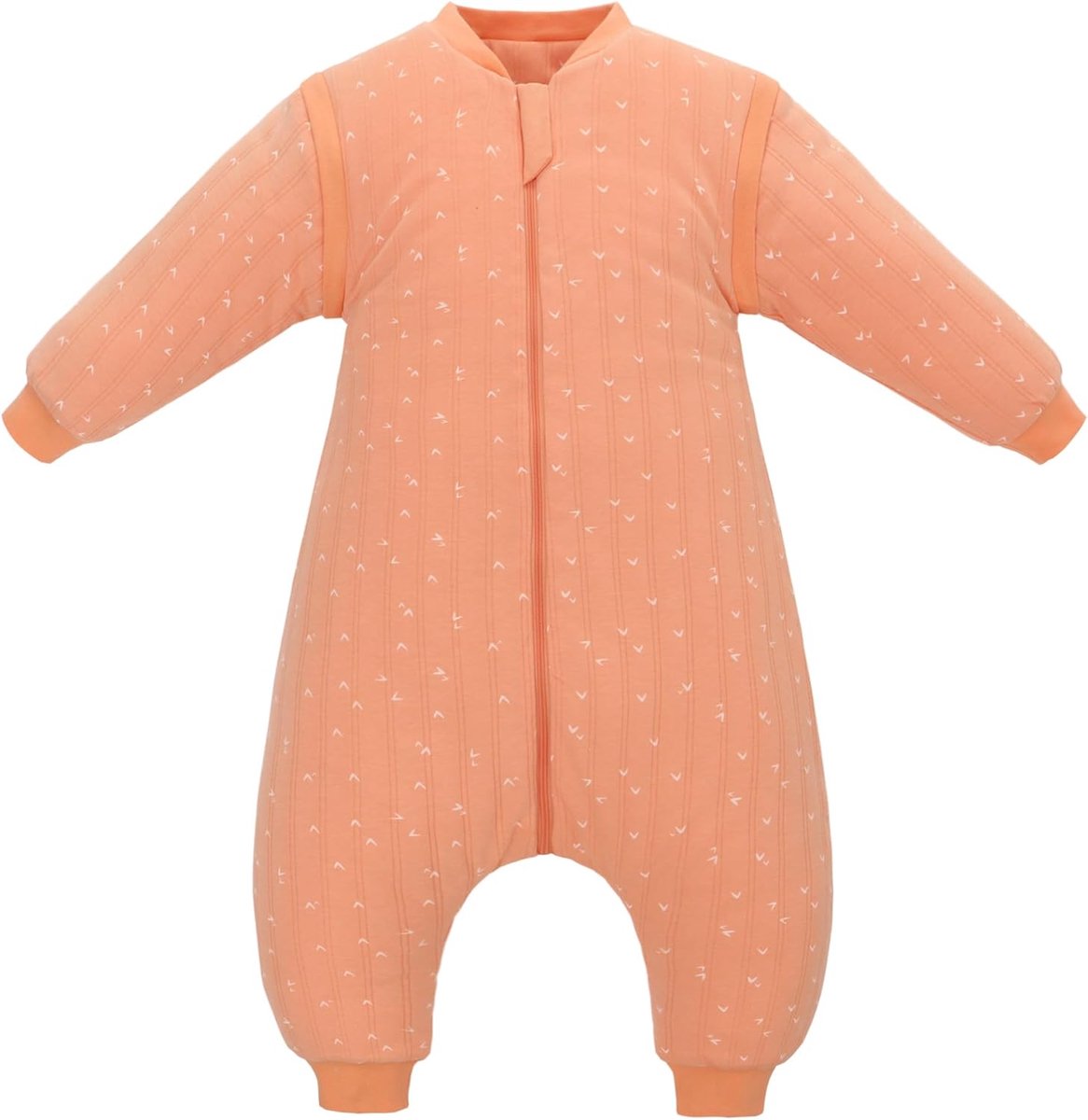 SnelShoppen - Baby Slaapzak met Benen 2.5 Tog Portable Kinderen Dekentje met Verwijderbare Lange Mouwen Unisex 100% Katoen Winter Slaapzak voor Peuter
