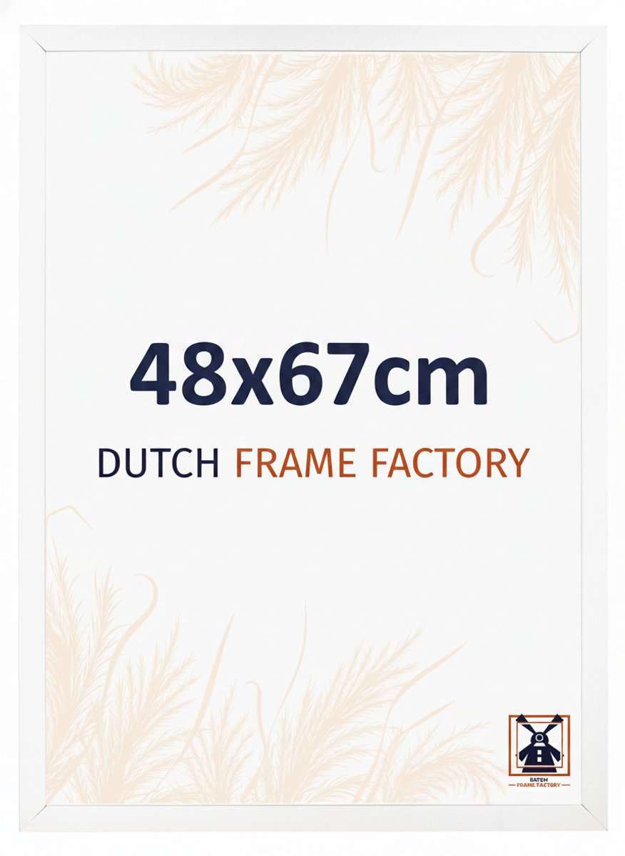 Fotolijst 48x67 cm - MDF - Wit Mat - Benno