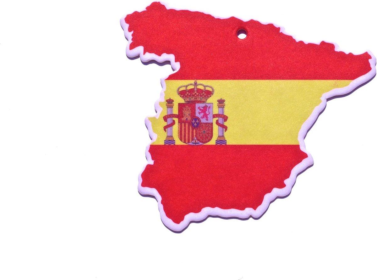 Auto Luchtverfrisser - Auto Geurhangers - Frisse Auto - Vlag Spanje Design - 5 stuks - Meerdere