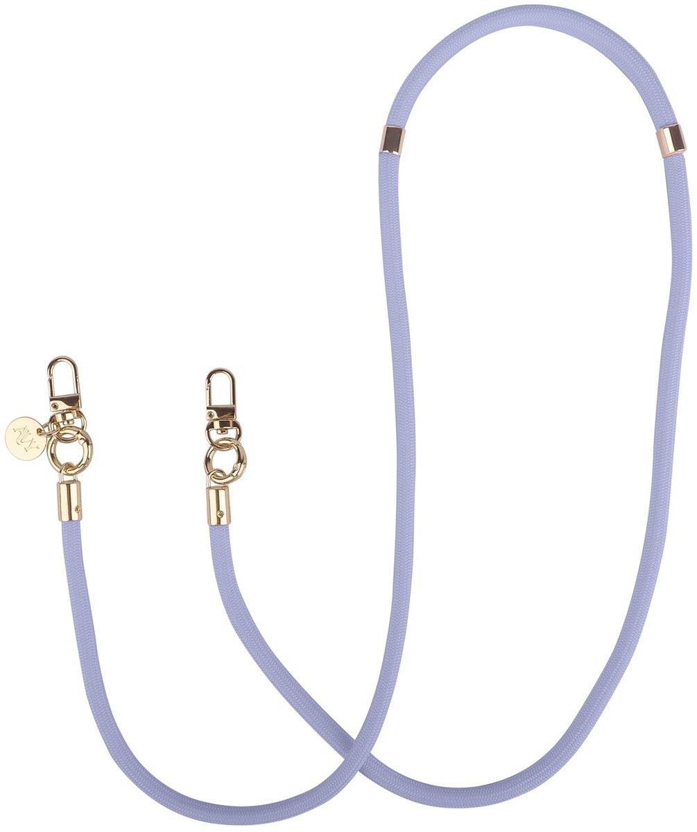 AVY Crossbody Telefoonkoord | Tressé Purple | Lang Koord | Universeel voor alle Hoesjes | Geschikt voor iPhone, Samsung en meer | 130cm | Geweven Touw | Paars