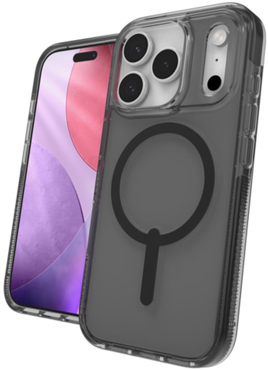 ZAGG Santa Cruz Snap Hoesje Geschikt voor Apple iPhone 17 Pro - Compatibel met MagSafe - Back Cover Matte Zwart
