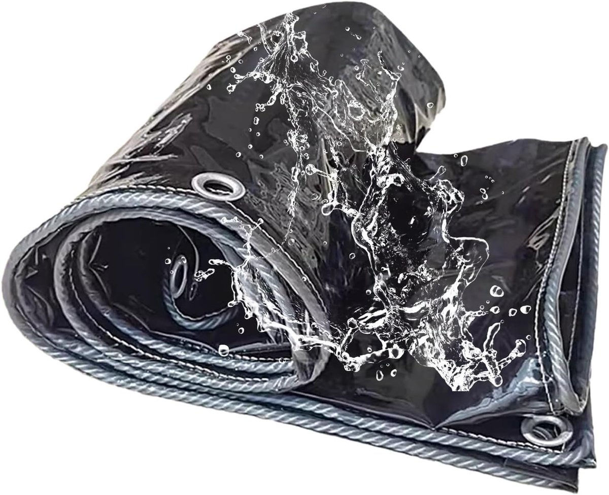 Doorschijnend Zeildoek - Waterdicht PVC Zeil - Tuin Beschermen - Verdikte Hoeken - 5x6m - Helder