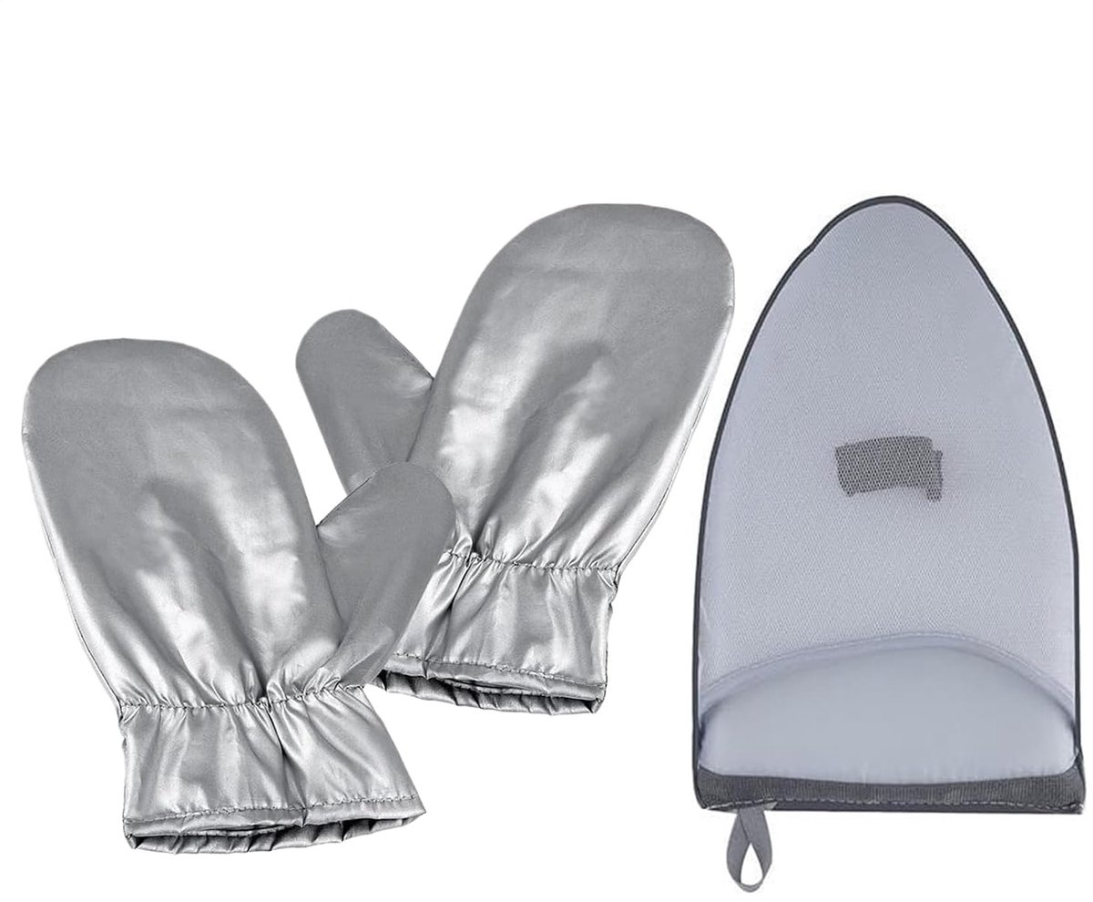 Stoomstrijkijzer Handschoen - Stoomhandschoen Kledingstomer - Kleding Stomen - Hittebestendige Bescherming - 29 x 23 x 1 cm - Grijs