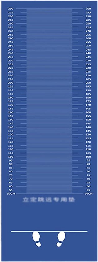 Springtraining Trainer Apparaat - Springmat Trainingsmat - Fitness Training - Met Ingebouwde Schaal - 250x90cm - Grijs