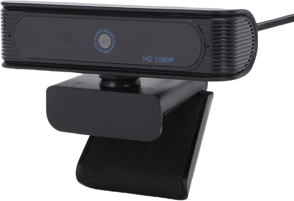 Webcam Gezichtsherkenning - USB Camera - Video Bellen - 120 Graden Groothoek - 1080p FHD - Zwart