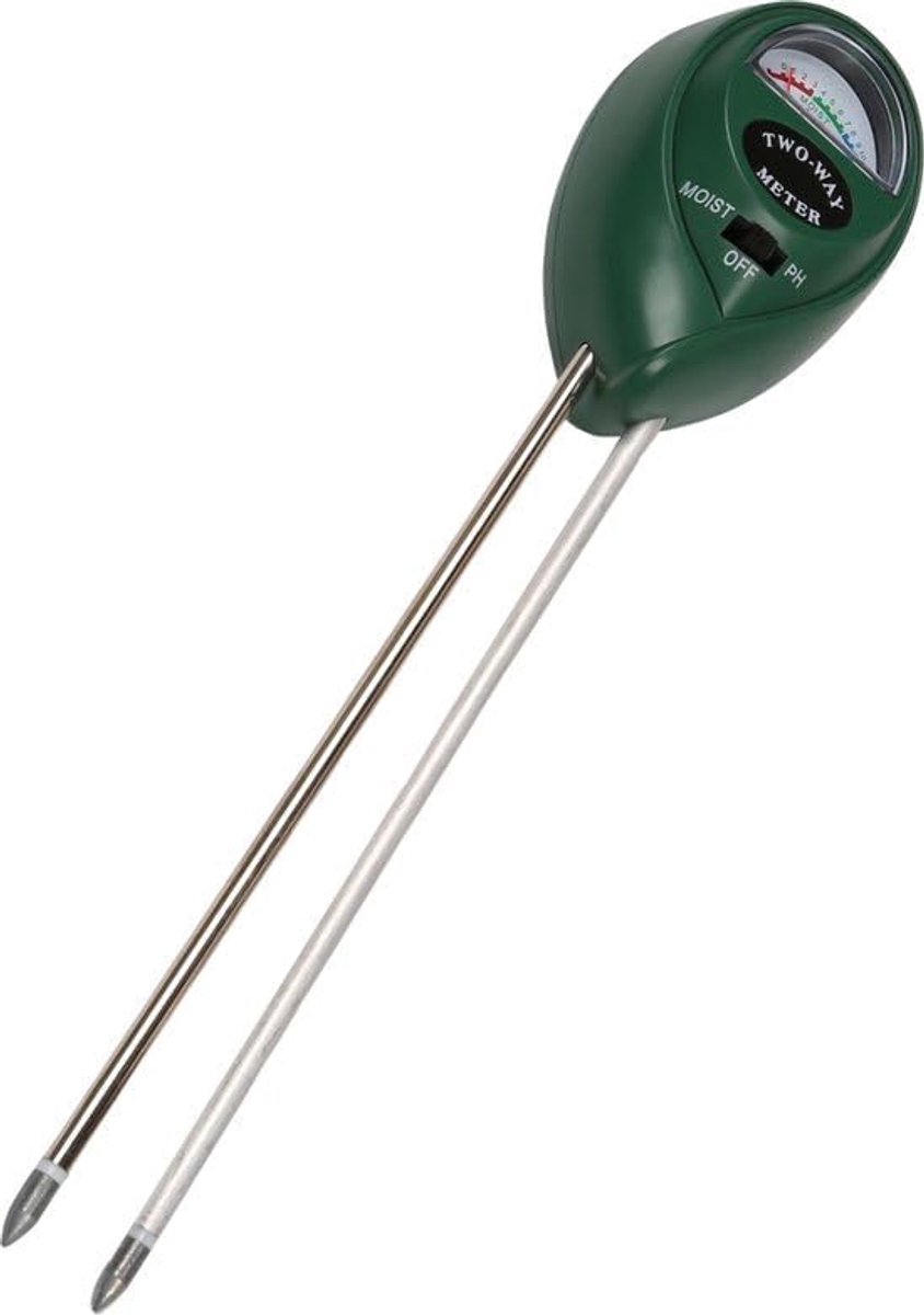 Bodemmeter 3-in-1 - PH vocht licht - Planten verzorgen - Geen batterij nodig - 18 cm lengte - Zilver