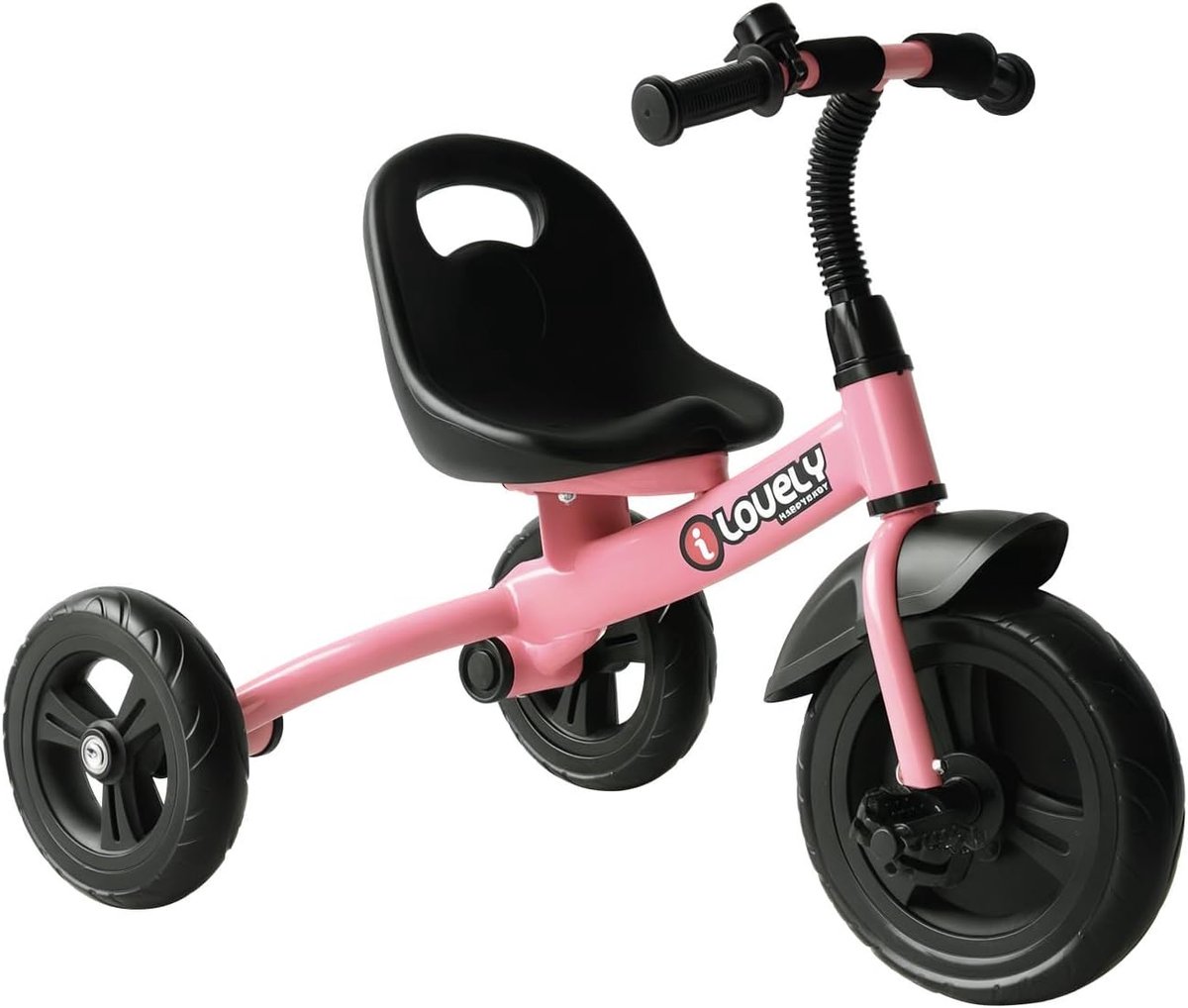 Kinder Driewieler - Loopfiets Peuter - Buiten Spelen - Verstelbare Zitting - 79x50x58 cm - Roze
