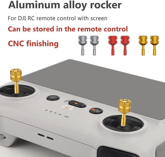 Rocker Joysticks - Stuurknoppen - Afstandsbediening - Verbeterde Grip - 2 Stuks - Goud — afbeelding 4