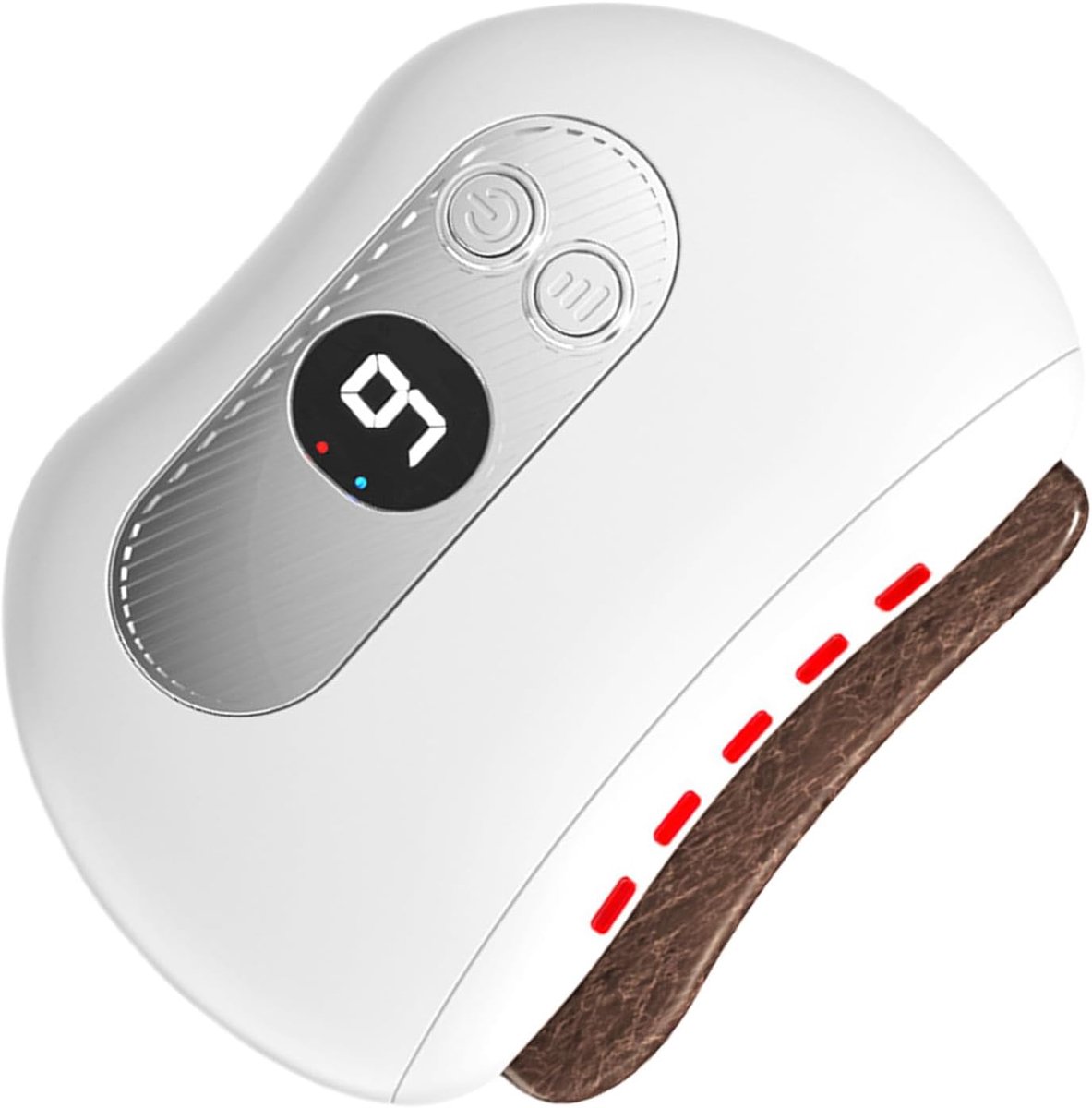 Elektrisch Massageapparaat - Gua Sha Vibrator - Spierontspanning Verlichten - Huidverzorging Absorptie - 15.5 x 13.5 cm - Wit