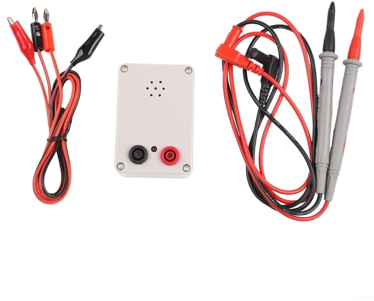 Zoemertester - Kabeltester - Elektrische Verbindingen Testen - 100 Decibel Alarm - 9V Batterij - Wit
