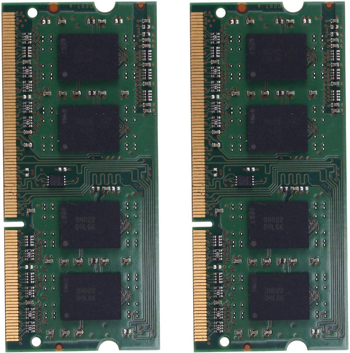 Laptop Geheugen - RAM Module - Snellere Prestaties - Niet-ECC - 2x 2GB - Groen