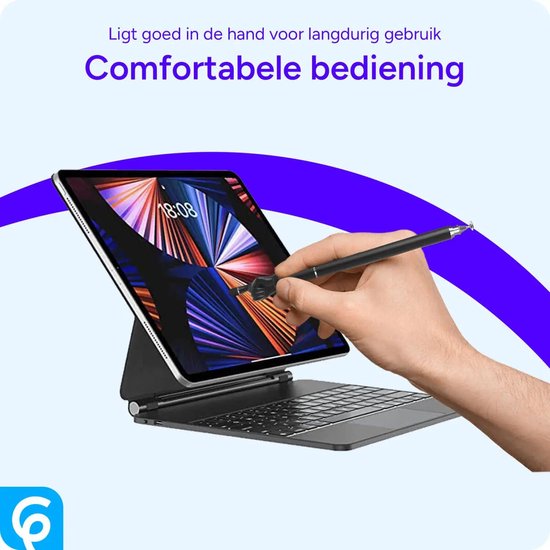 SBG Universele Stylus Pen Wijzende Vinger - Geschikt voor Telefoon Tablet en iPad - Zachte punt - Zwart van SBG — afbeelding 4