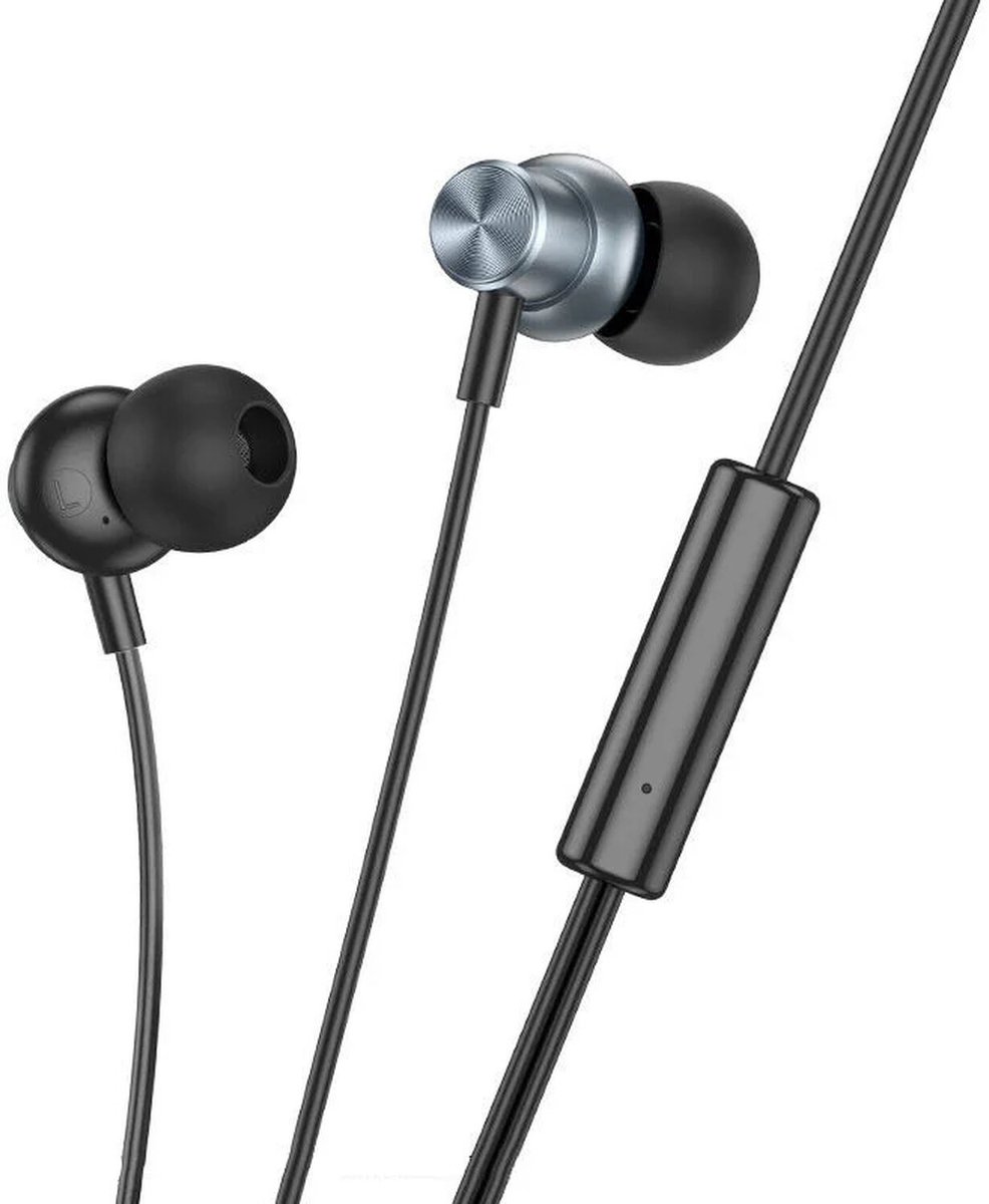 Hoco M110 Bedrade In-Ear Oordopjes 3.5mm Jack Headset Zwart