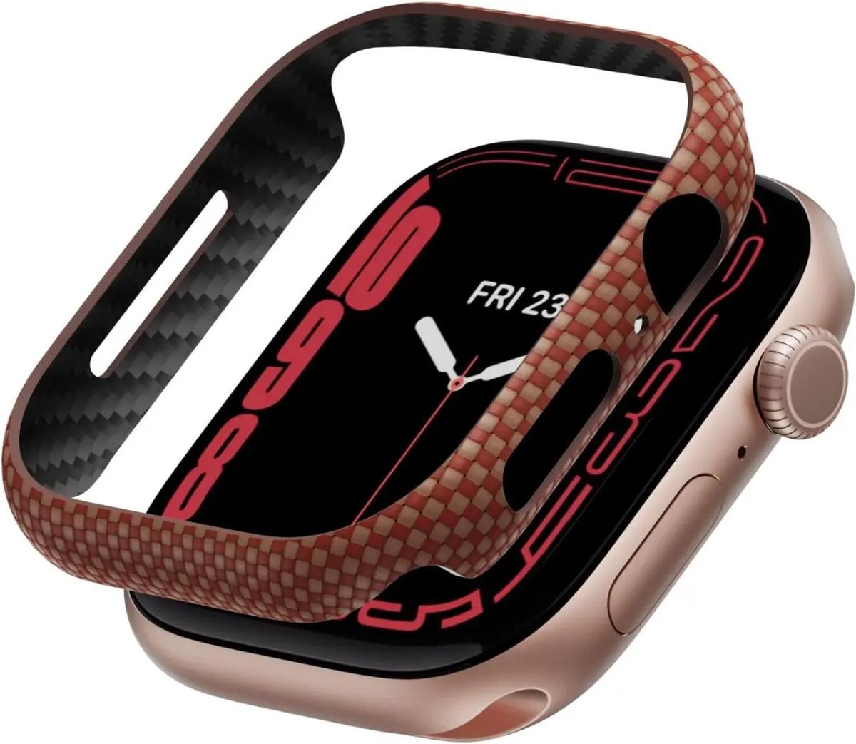 PITAKA Air Case Geschikt voor Apple Watch 11/10 42MM - Ultra Dun Hoesje - 600D Aramidevezels - Sunset