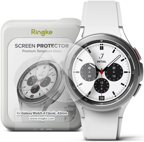 Ringke ID Screenprotector Geschikt voor Samsung Galaxy Watch 4 Classic 42MM 4-Pack