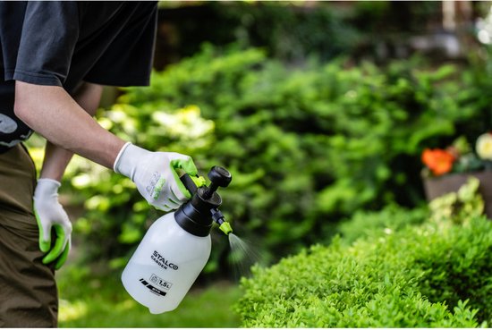 STR Stalco Garden - Handmatige Drukspuit - 1,5l - HDPE - Regelbare Sproeikop — afbeelding 5