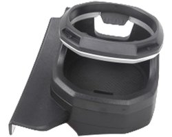 Bekerhouder Autodeur - Drankhouder Vrachtwagen - Auto Interieur Organiseren - Verbeterde Stabiliteit - 19.2 x 15.4 x 14.3 cm - Zilver