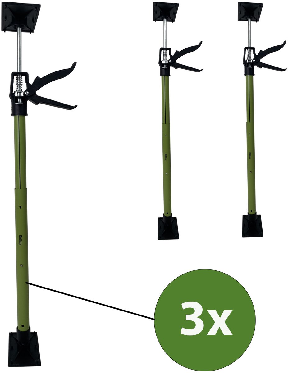 TRUTZHOLM Deurklem Kozijnklem 57-117cm Set van 3 - Heavy Duty Montagesteun Kliksysteem - Telescopische Eenhandsteun Spanner