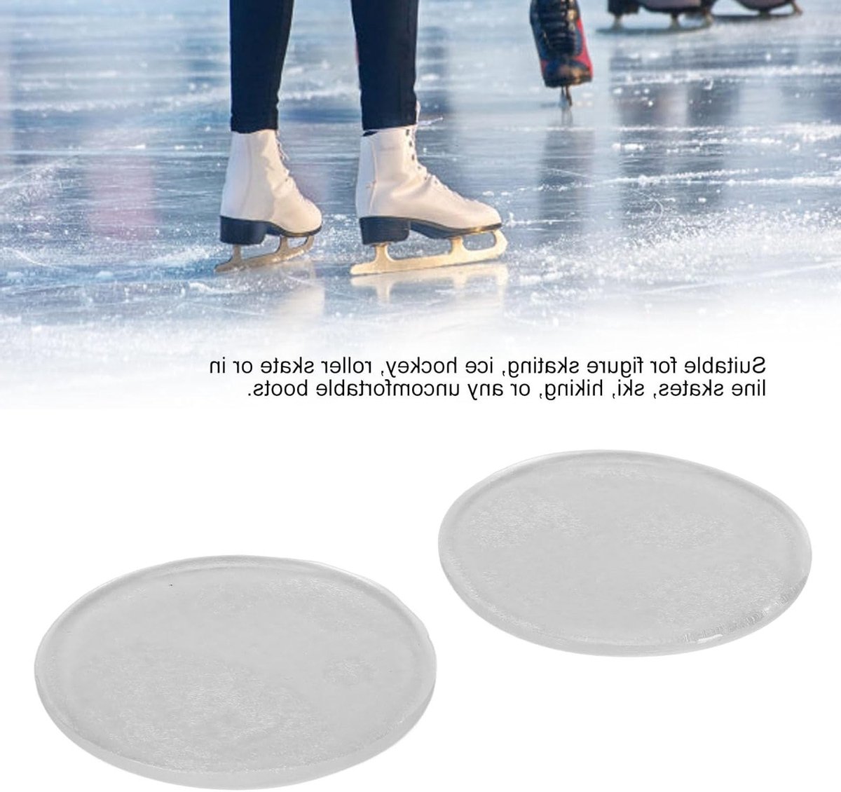 2 Stuks Enkelkussens - Gel Pads voor Schoenen, Verbeter Bloedcirculatie en Verminder Druk tijdens Schaatsen en Hockey