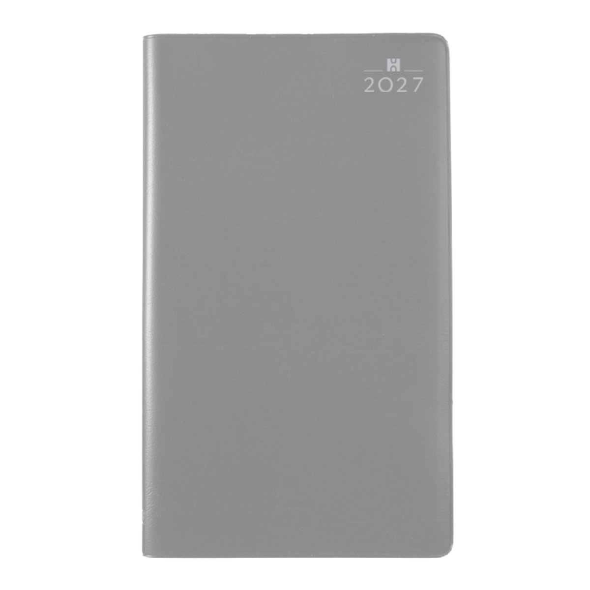 Castelli - Zakagenda H36 Latina 2027 - 2-weeksoverzicht - 8.9x15.3cm - Nederlandstalig - Made in Italy - flexibel omslag grijs