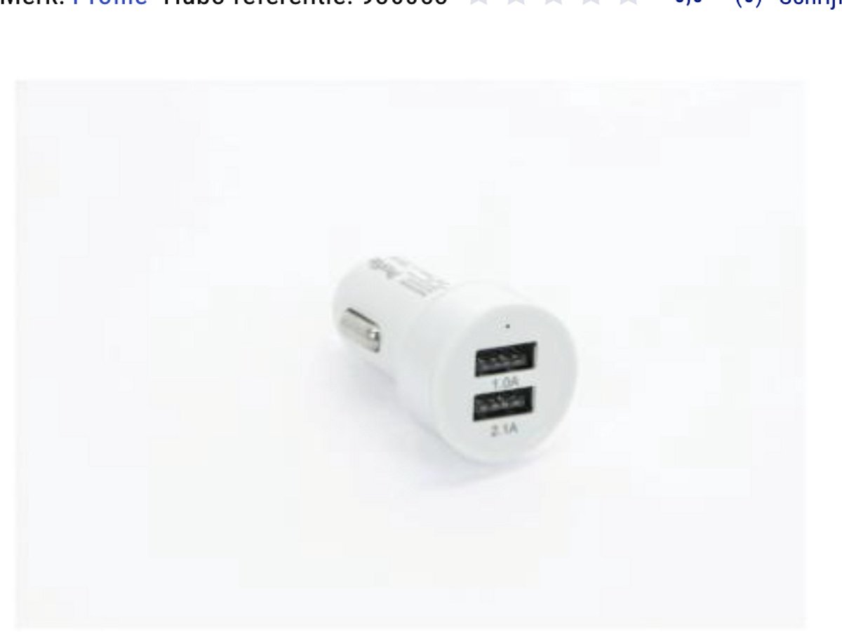Profile USB autolader 2xUSB 2,1A + 1A