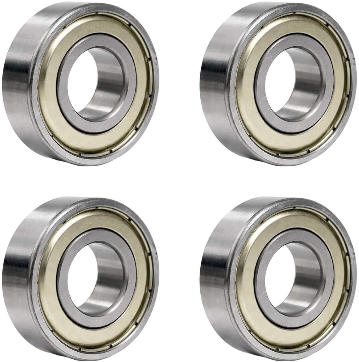 4 stuks 6202zz 6202z kogellagers 15x35x11mm, lager 6202-zz 6202 Zz groefkogellagers chroomstaal en dubbele metalen afdichting voor machines en gereedschappen