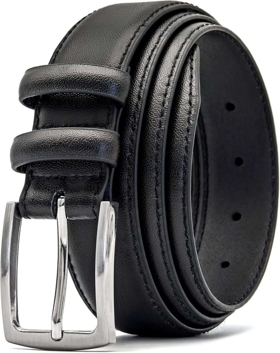 Ridge Heren 33 mm leren riem met dubbele lus