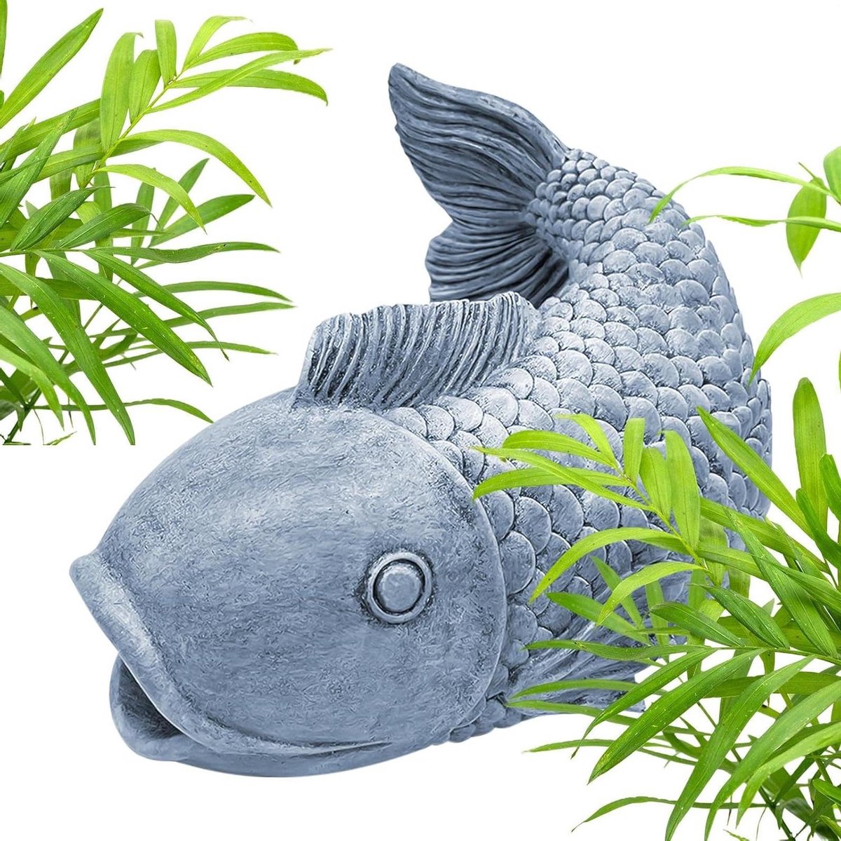 Regenwater Afleider - Goot Extender - Waterbeheer Tuin - Uniek Visontwerp - 21x14x15 cm - Bruin