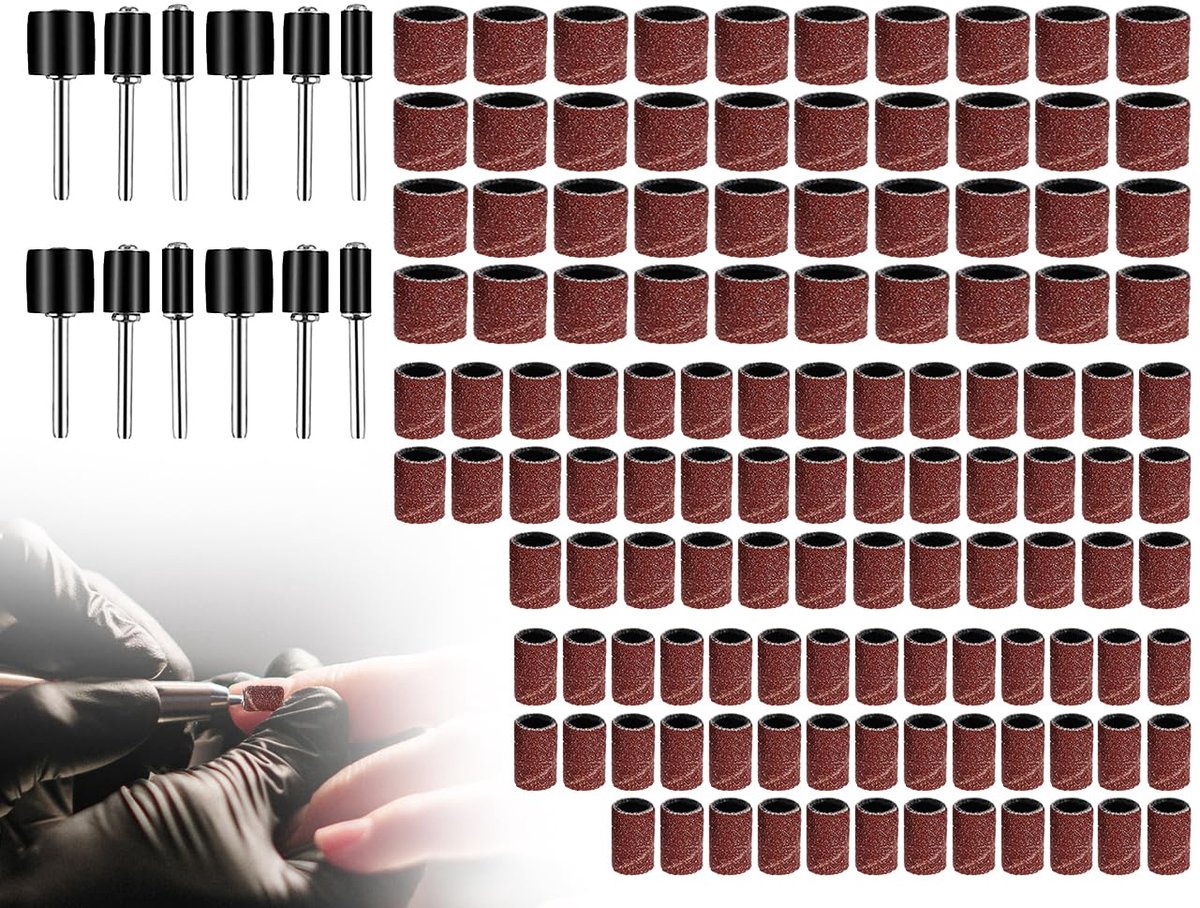 Hulzen set voor Dremel slijpopzetstukken met gratis doos, schuurhulzen set accessoires voor Dremel elektrisch gereedschap