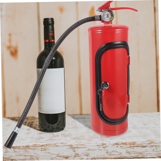 Opbergdoos van metaal met brandblusser-motief, creatieve whiskey en wijndoos, cadeau voor mannen en brandweermannen, geschikt voor bar en thuis — afbeelding 5