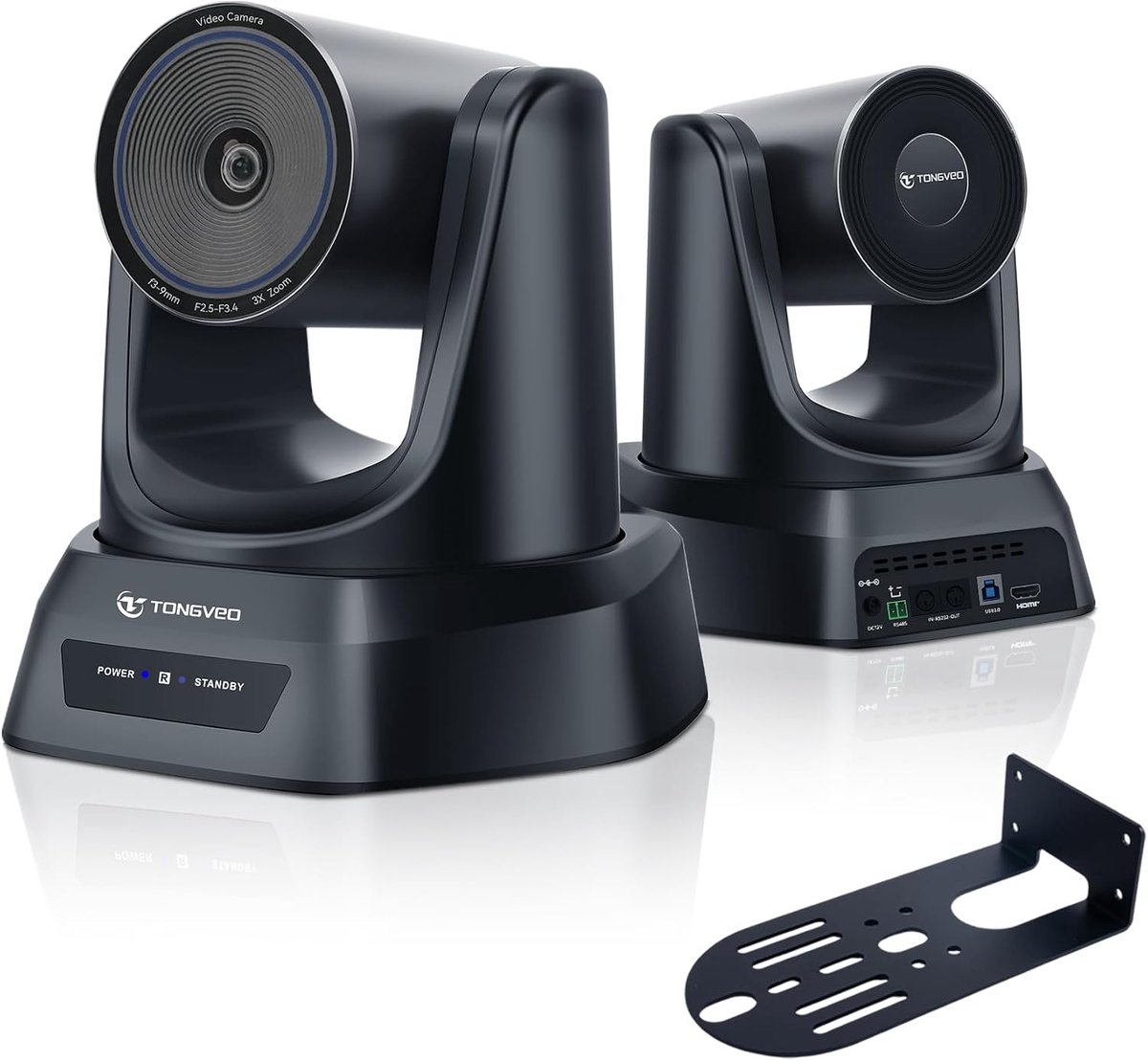 SnelShoppen - 4K PTZ Conferentie Camera met AI Auto Volgen, 3x Optische Zoom, Wide Angle, 1080P/30fps HDMI/USB 3.0 - Ideaal voor Kerk, Vergaderingen,
