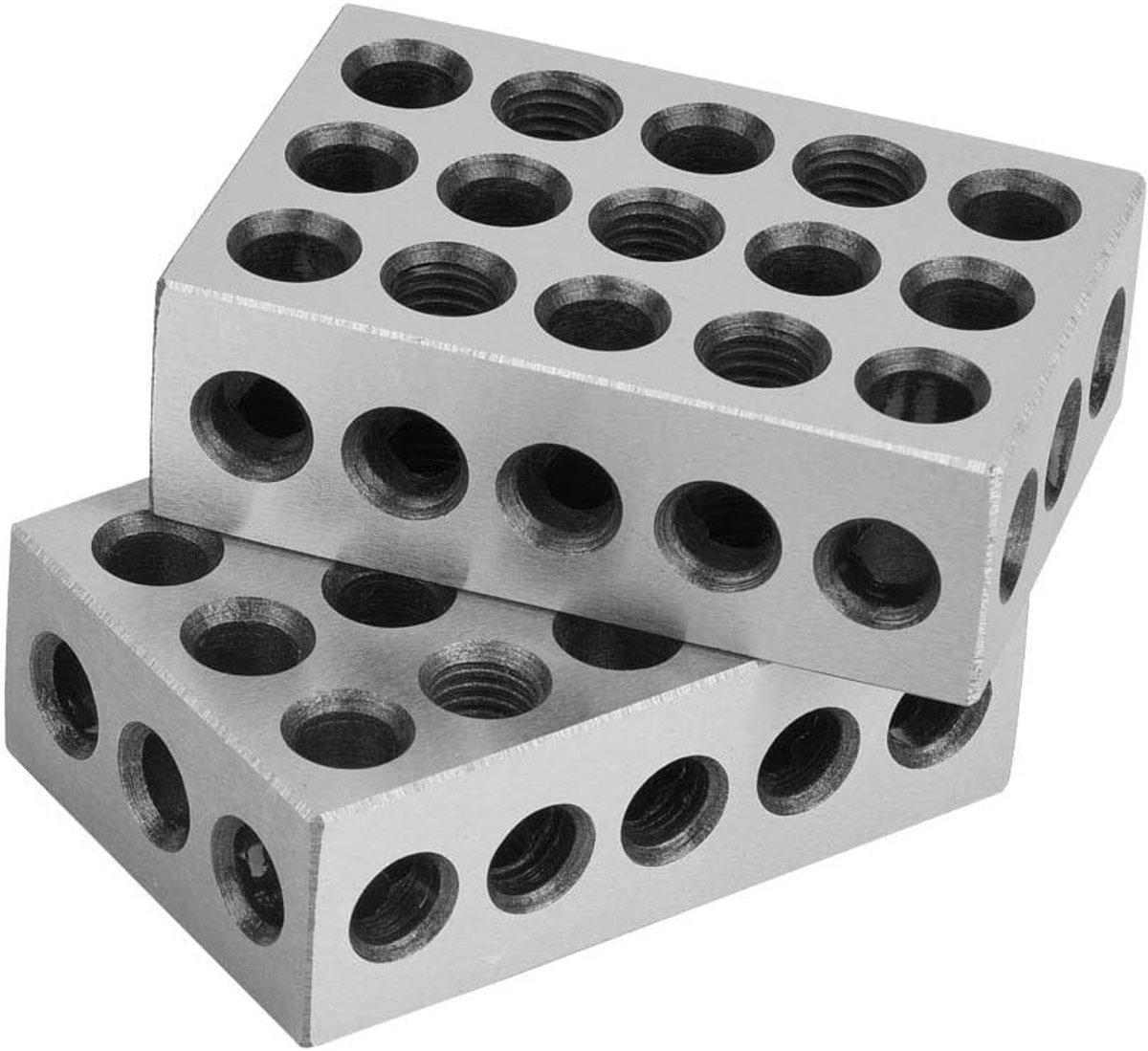 Gehard Staal, 123 Blok, Metrische hinist Blokken, Metrische 123 Blokken, 255075 Blok 2 Stuks 25X50x75mm Blokken 23 Gaten Frezen Parallelle Klem Blok Freeshine