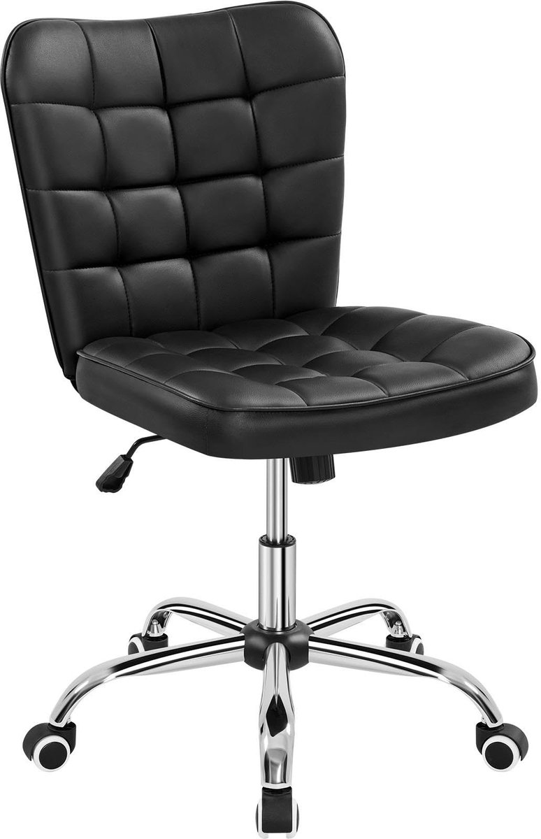 Omgoods - Ergonomische Bureau Stoel met Verstelbare Hoogte en Wielen