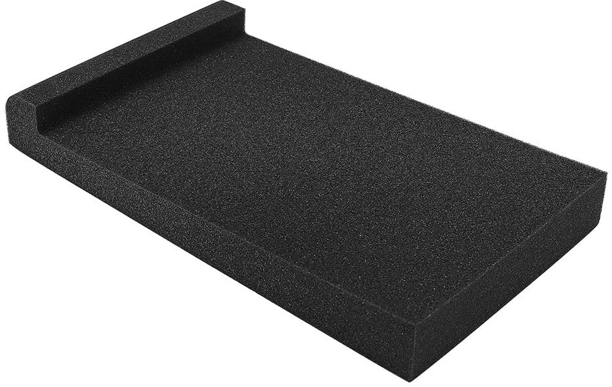 Omgoods - Studio Monitor Geluidsisolatie Pad - Stabiele Speaker Base - 30cm x 17cm x 4.0cm - Zwart - Geluidsisolatie voor optimaal geluid - Geschik...