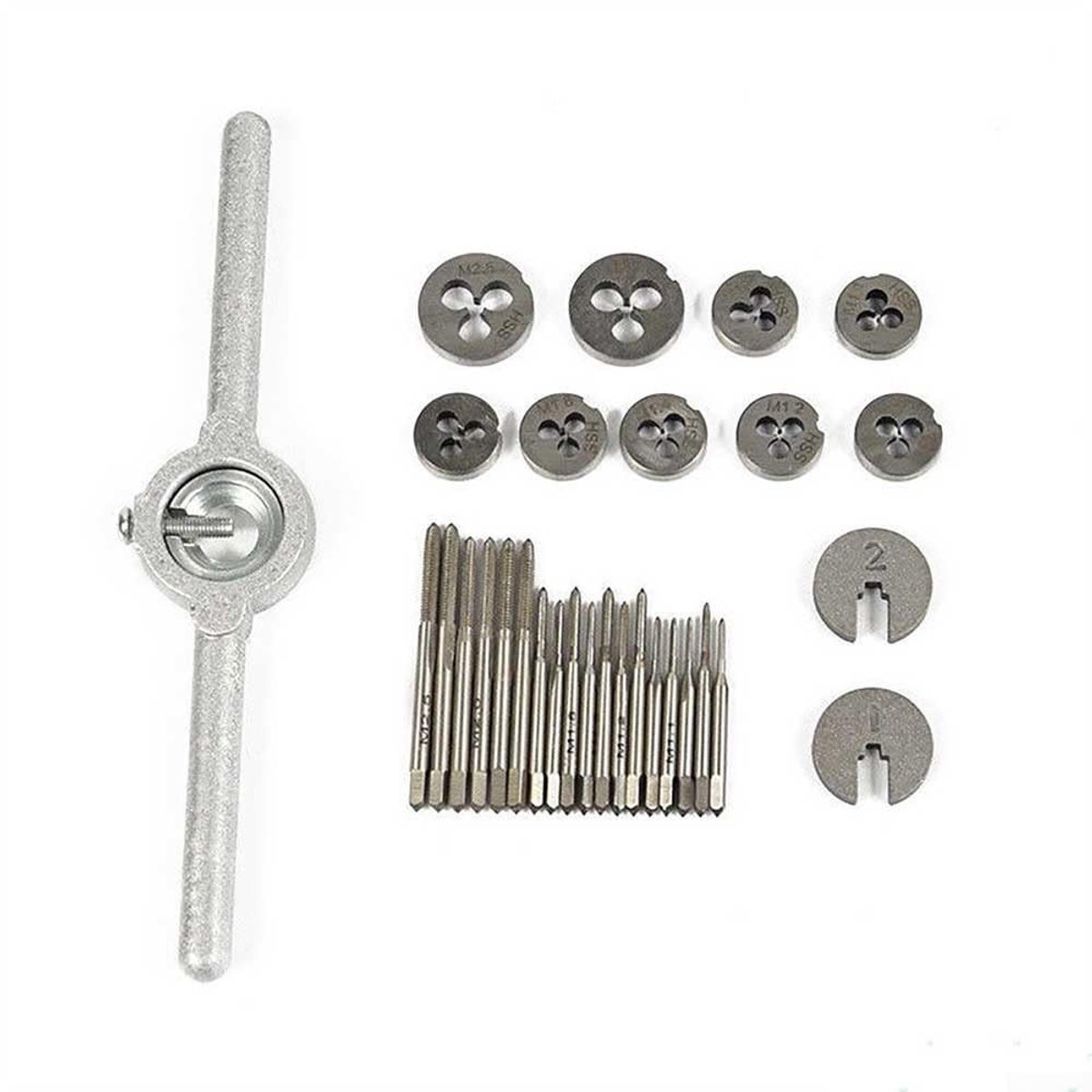 Omgoods - 31 Delige Tap en Draadset - M1.0-M2.5 Hoogwaardige Gereedschapset