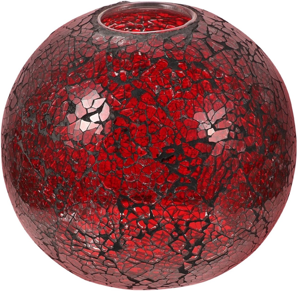 Omgoods - Elegante Vintage Mozaïek Lampenkap - Tafellamp Decoratie - Unieke Sfeer - Rood Glas - Home Decor - Perfect voor Elke Ruimte