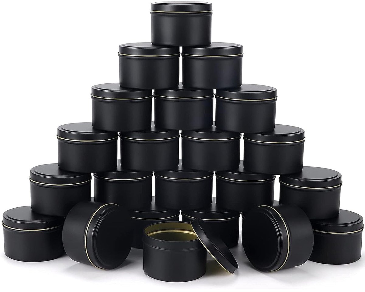 Omgoods - Set van 24 Mini Kaarsenhouders 120ml voor Kaarsenmaken
