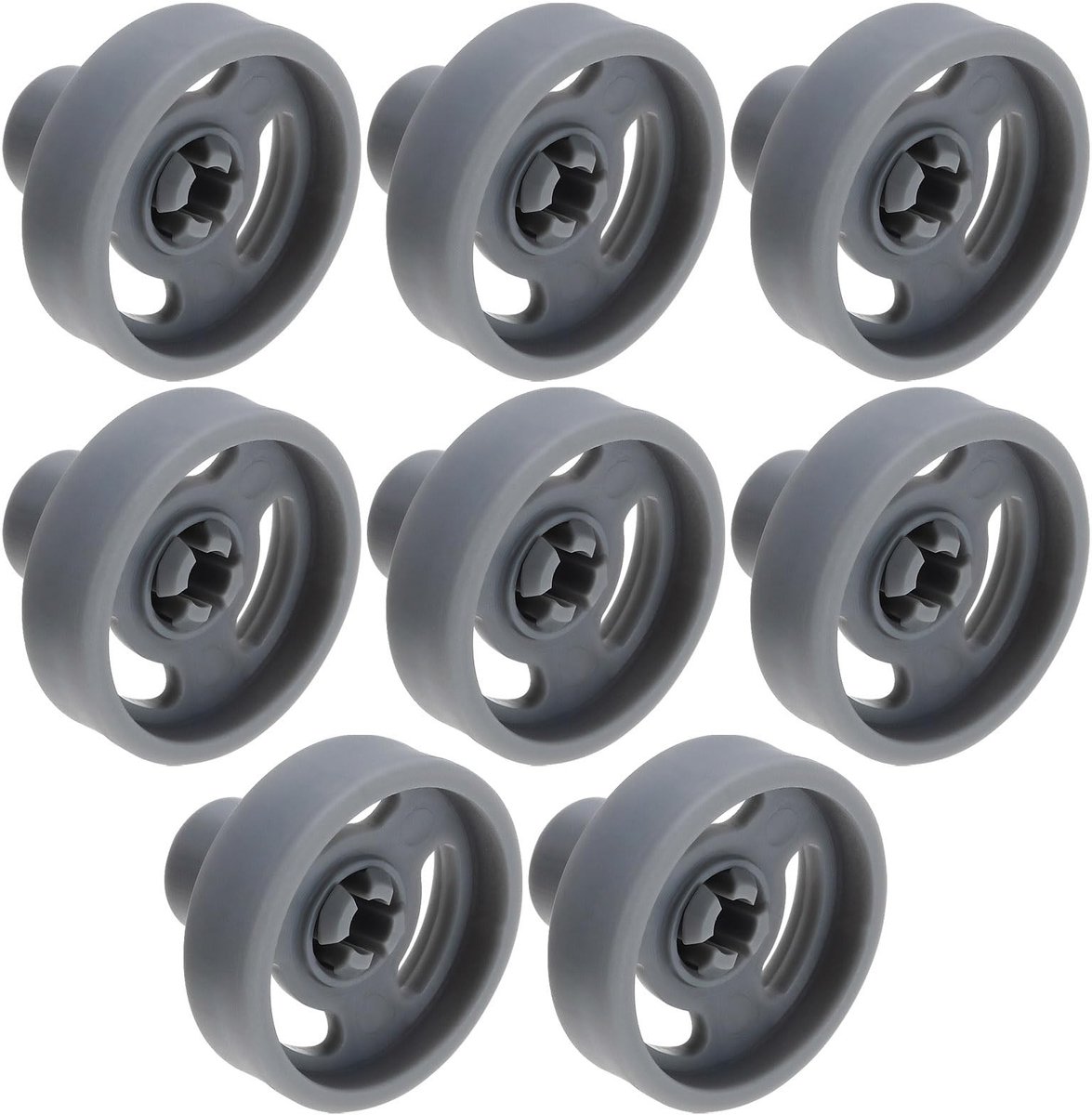 Omgoods- Vaatwasser Mand Wiel 8 Stuks - Vaatwasser Wieltjes - Onderste Rek Wielen - Vervangingsonderdelen - Diameter 35mm - Duurzaam Materiaal - Vaatwasserwiel