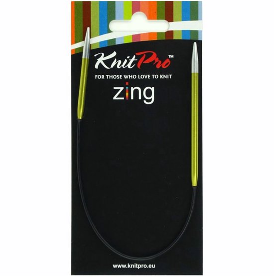 KnitPro Zing rondbreinaalden 25cm 2.00mm - 5.00 mm