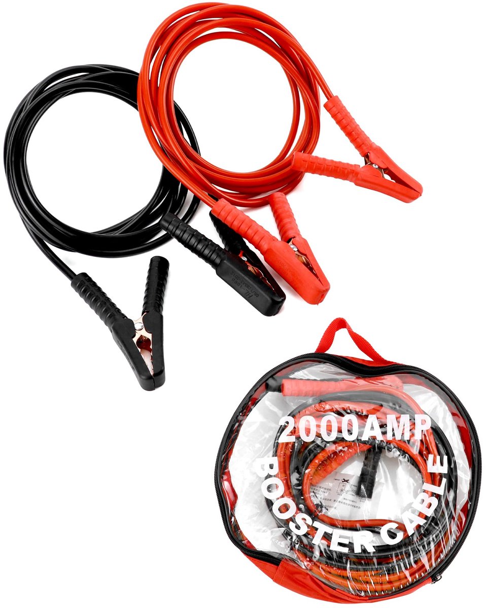 Omgoods - 4 Meter 2000A Autobatterij Startkabel met Opbergzak