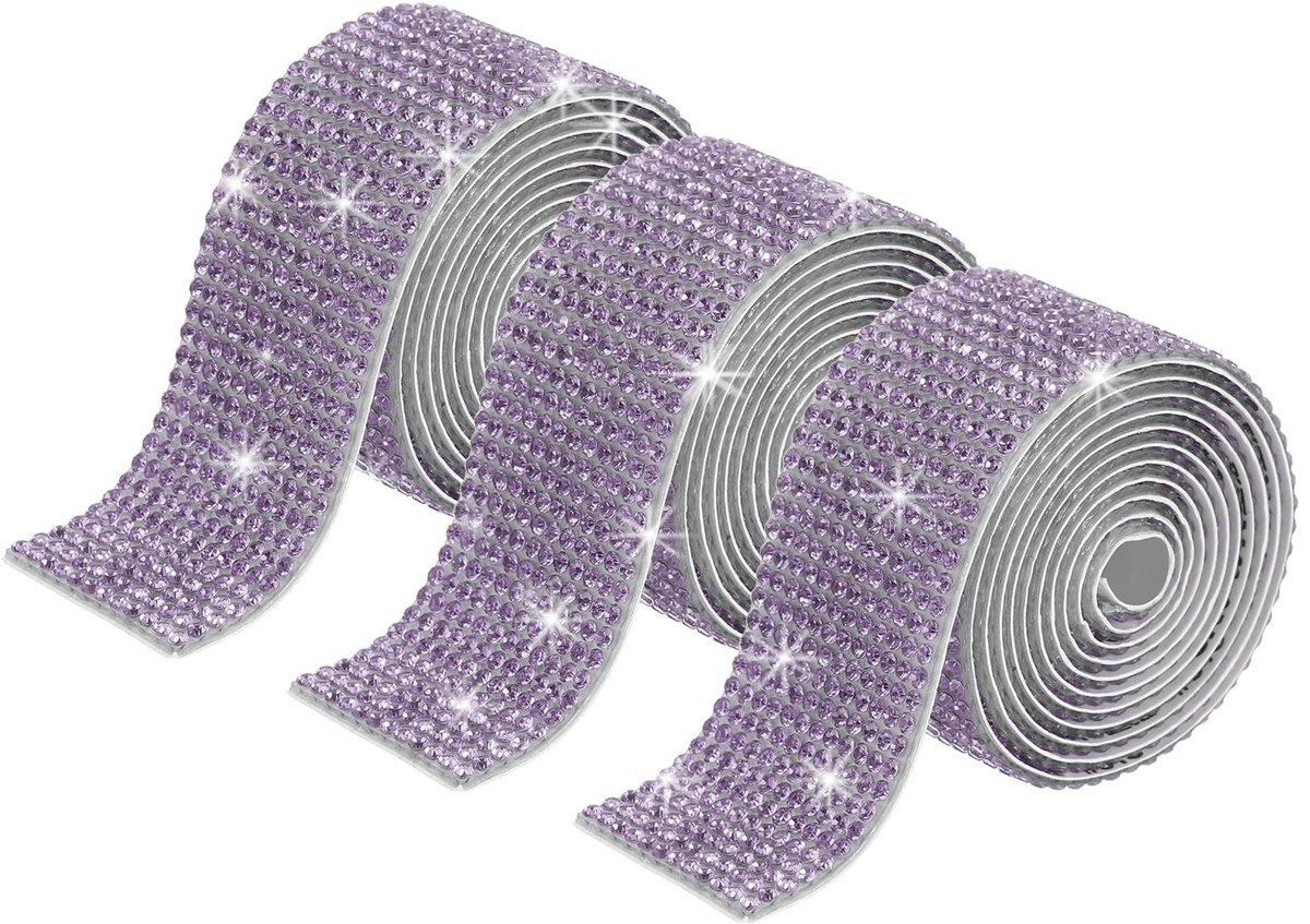 Omgoods - 3 Rollen Crystal Rhinestone Plakband voor Decoraties