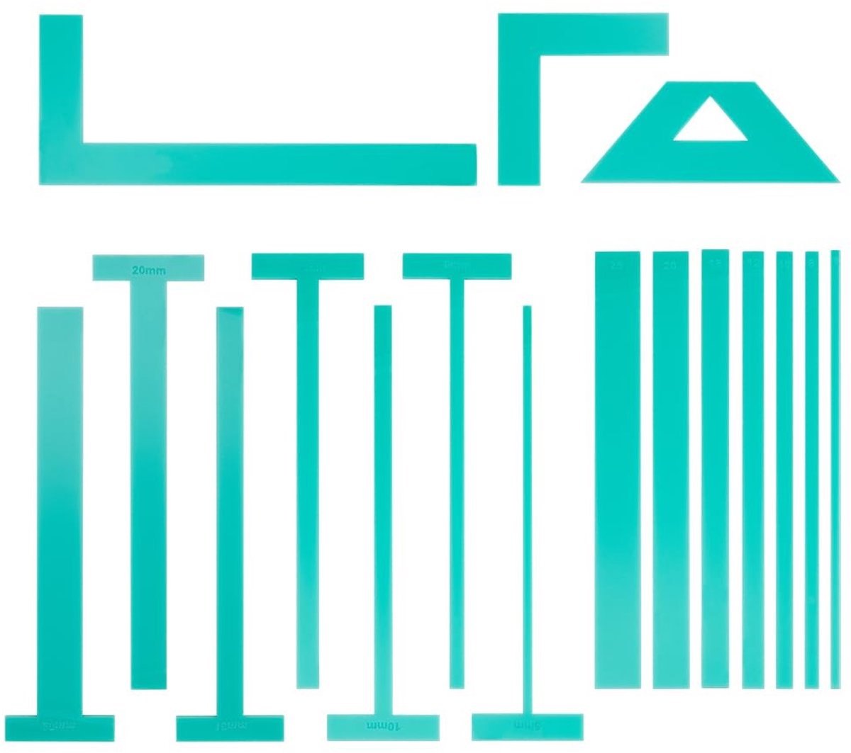Omgoods - 17-delige Acryl Boekbindset met Diverse Gereedschappen